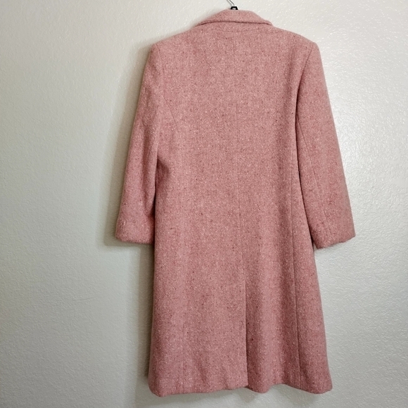 Marvin Richards pink peacoat button down wool blend coat sz 12 - Picture 7 of 12